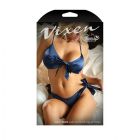 Эротический комплект с бантами One Size синий вид 4