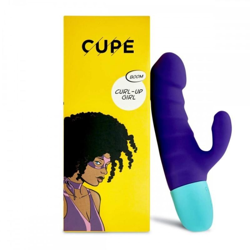 Вібратор-кролик Curl-up Girl Power фіолетовий вид 2