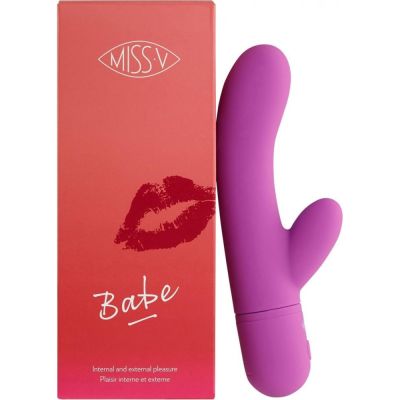 Вибратор-кролик Babe Pretty Violet Miss V, фиолетовый