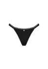 Трусики стринги ажурной вставкой Obsessive Maderris черный, XS/S вид 6
