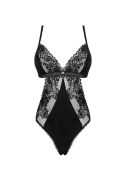 Мереживне боді Obsessive Maderris M/L Чорне