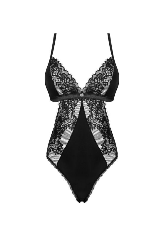 Кружевное боди Obsessive Maderris M/L Черное вид 4