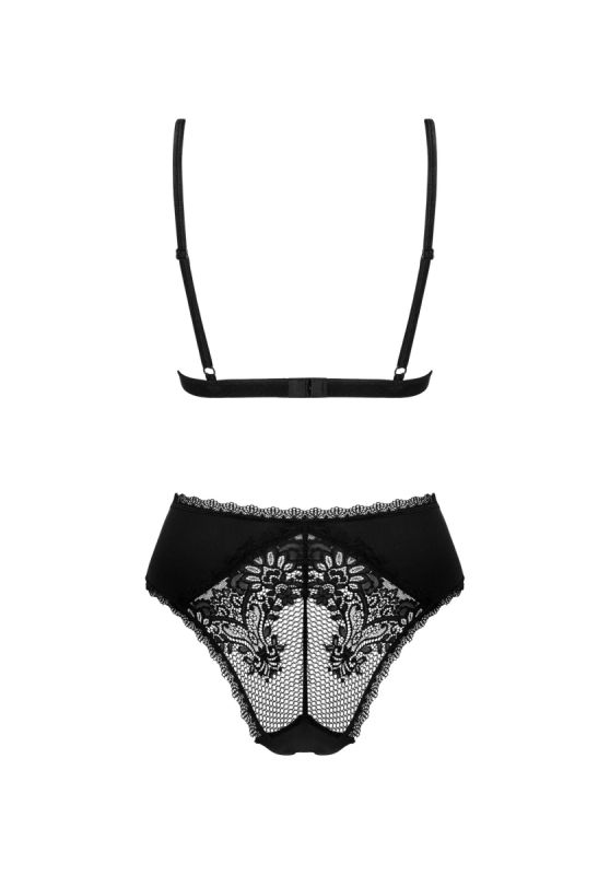 Кружевное боди Obsessive Maderris M/L Черное вид 5