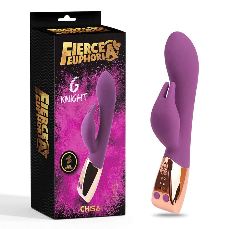 Вибратор кролик для точки G Chisa Fierce Euphoria G Knight, фиолетовый вид 2