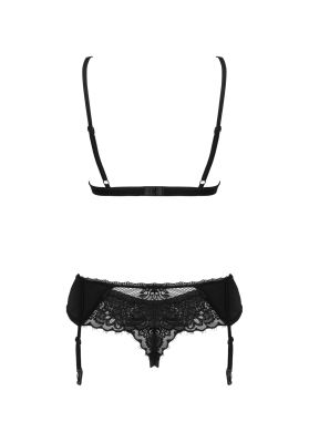 Мереживний комплект Obsessive Maderris 3-pcs set M/L