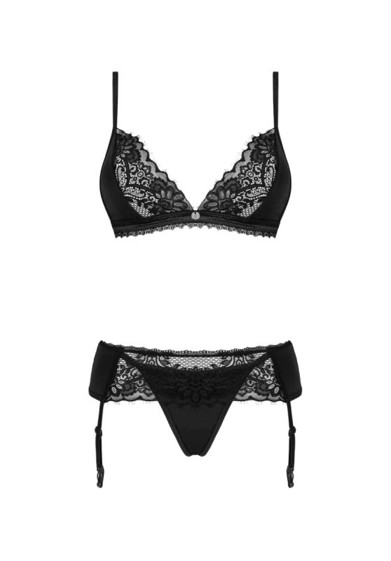 Кружевой комплект Obsessive Maderris 3-pcs set M/L вид 5