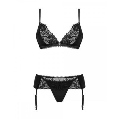 Мереживний комплект Obsessive Maderris 3-pcs set XS/S