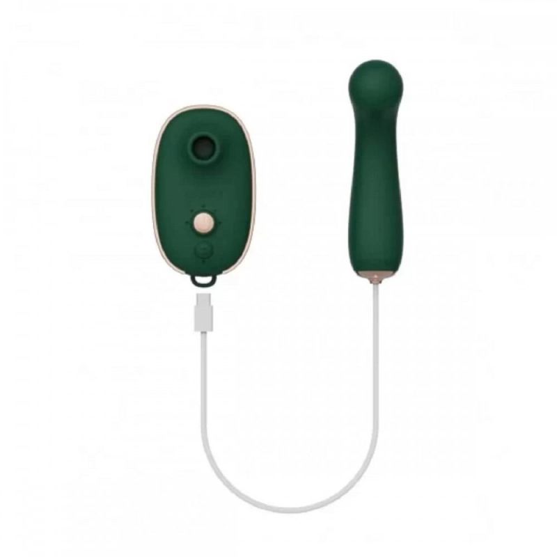 Набір секс-іграшок Qingnan Quartet, 4 предмети GREEN вид 3
