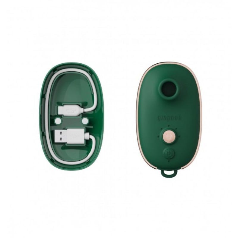 Вакуумный стимулятор клитора Qingnan No.0, силиконовый, зеленый вид 6