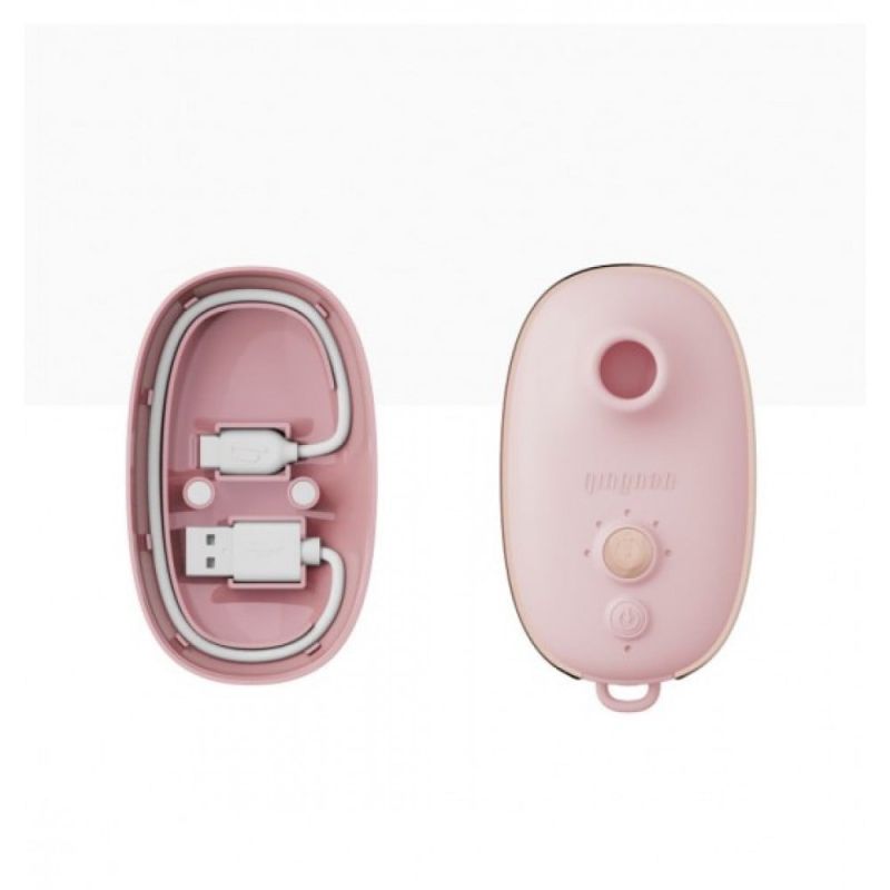 Вакуумный стимулятор клитора Qingnan No.0, силиконовый, розовый вид 5