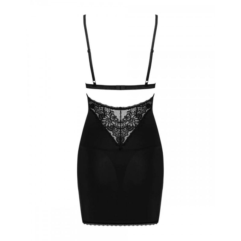Пеньюар та стрінги Obssesive Maderris chemise & thong XS/S вид 5