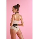 Портупея с ошейником Candy Hero H2, натуральная кожа, черная вид 6