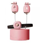 Набор зажимы для сосков с вибрацией и ошейник Qingnan No.2, розовый