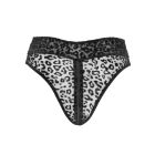 Трусики с замком NOIR Handmade Panties of leopard flock with zipper - размер M вид 4