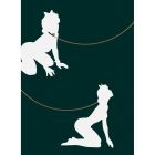 Набір затискачі для сосків з вібрацією та нашийник з повідцем Qingnan No.2, зелений вид 7