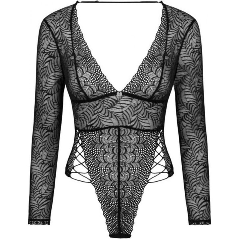 Сексуальне ажурне боді з рукавами Obsessive Merlys XS/S вид 4