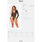 Сексуальне ажурне боді з рукавами Obsessive Merlys XS/S вид 6