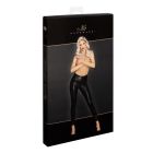 Леггинсы сексуальные со змеиным принтом XL F274 Noir Handmade, черные вид 8