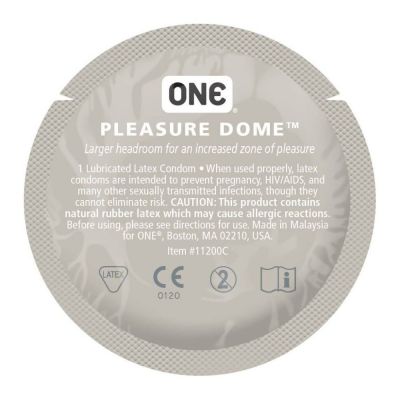 Набор латексных презервативов One Pleasure Dome с расширенной головкой (цена за 5 шт.)