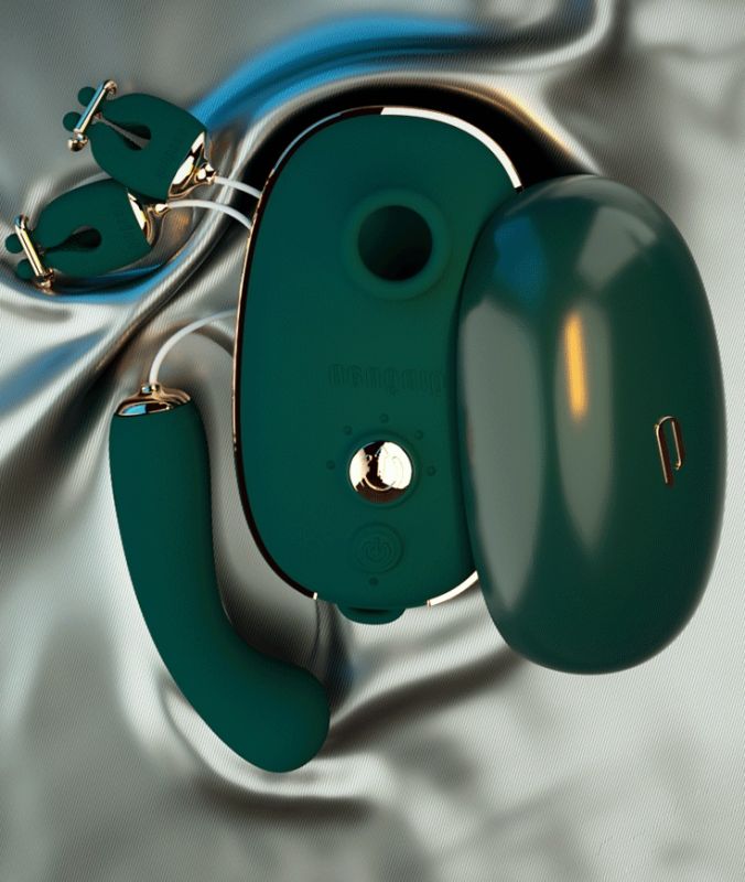 Анальный плаг с вибрацией Qingnan No.8 Mini Vibrating Anal Beads PINK вид 8