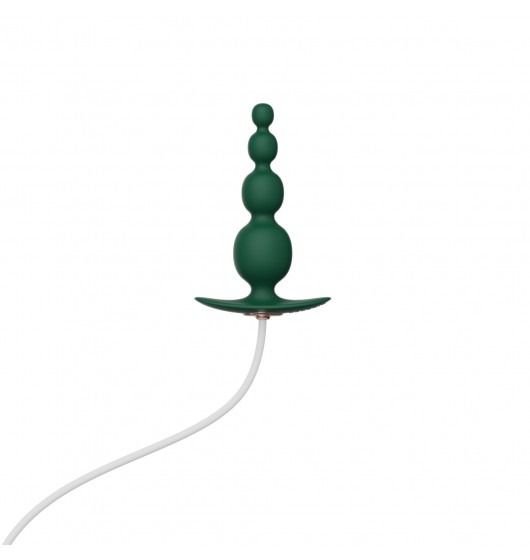 Анальний плаг з вібрацією Qingnan No.8 Mini Vibrating Anal Beads Green вид 3