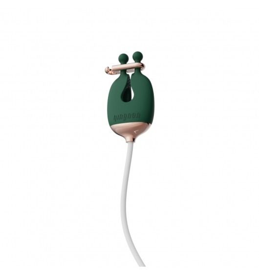 Затискачі для сосків з вібрацією Qingnan No.2 Vibrating Nipple Clamps Green вид 4