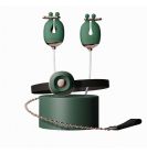 Затискачі для сосків з вібрацією Qingnan No.2 Vibrating Nipple Clamps Green вид 6