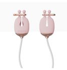 Зажимы для сосков с вибрацией Qingnan No.2 Vibrating Nipple Clamps Pink вид 2
