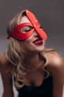 Маска Candy Hero МD2 красная экокожа вид 4