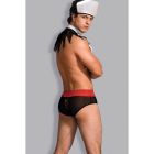 Костюм чоловічий 3 предмети S/M чорний + білий Sunspice вид 3