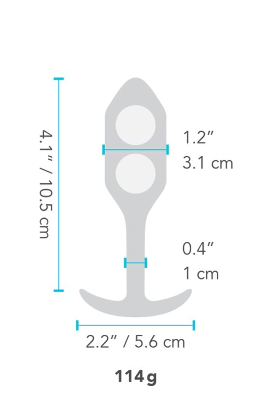 Анальная пробка со смещенным центром тяжести B-Vibe Snug Plug 2, силиконовая, зеленая вид 6