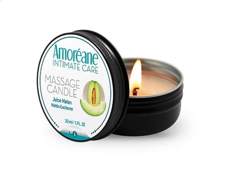 Масажна свічка Amoreane Candle "Соковита Диня" 30 мл вид 2