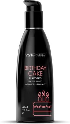 Лубрикант оральний WICKED BIRTHDAY CAKE зі смаком святкового торта з кремом, 60 мл