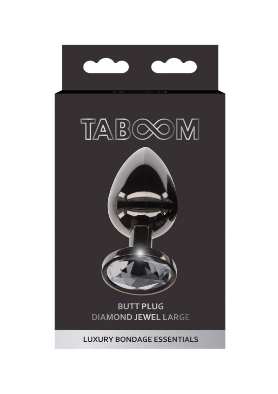 Анальная пробка с камнем L Butt Plug With Diamond Jewel Taboom вид 2