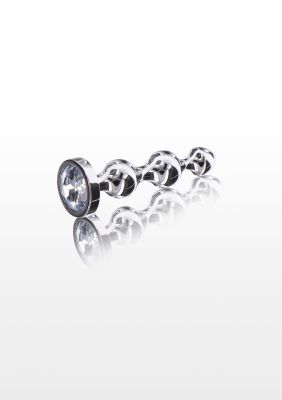 Анальна ялинка металева з каменем Toy Joy Anal Play Diamond Star Beads, Small