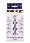 Анальна ялинка металева з каменем Toy Joy Anal Play Diamond Star Beads, Small вид 6