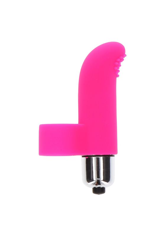 Вибратор на палец Tickle Pleaser розовый, 8 х 2 см вид 2