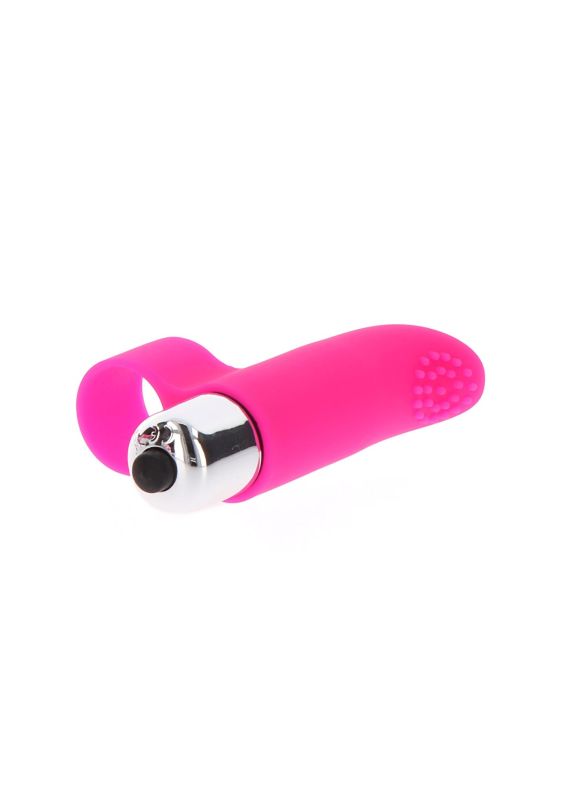 Вибратор на палец Tickle Pleaser розовый, 8 х 2 см вид 3