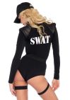 Костюм полицейской S Leg Avenue SWAT Babe, 5 предметов, черный вид 3