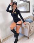 Костюм полицейской S Leg Avenue SWAT Babe, 5 предметов, черный вид 7