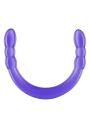 Фаллоимитатор двойной, нереалистичный TOY JOY фиолетовый, 45 х 3 см