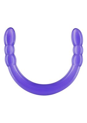 Фалоімітатор подвійний, нереалістичний TOY JOY фіолетовий, 45 х 3 см