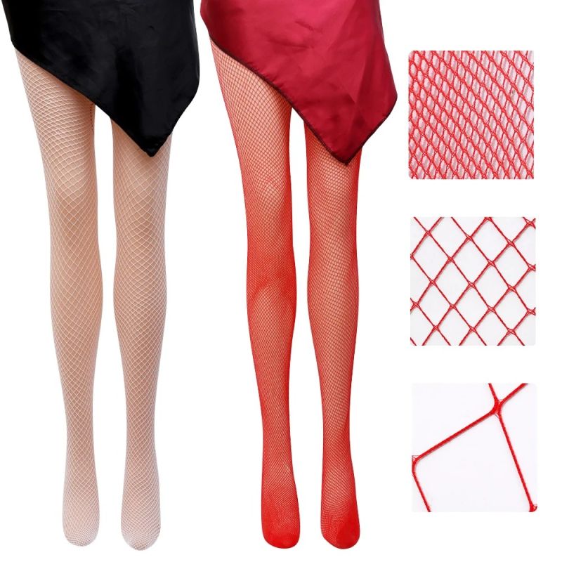 Колготи у сіточку One Size Risa Nylon Fishnet Tights від Leg Avenue, оранжеві вид 4