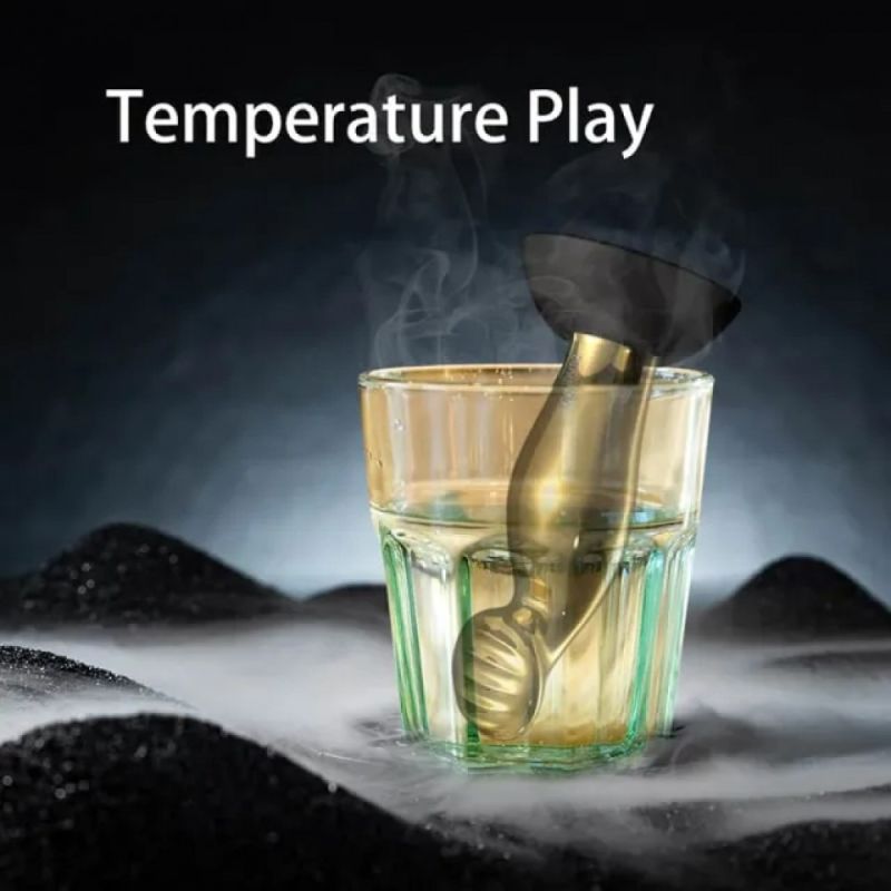 Масажер простати металевий золото з вібрацією Lockink вид 7