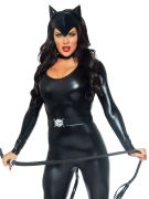 Костюм кішечки Leg Avenue Feline Femme Fatale, M, 3 предмети, чорний