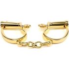 Наручники з коротким ланцюжком, металеві, золоті вид 4