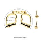 Наручники с короткой цепочкой , металлические, золотые вид 9