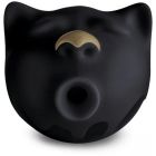 Вакуумный стимулятор клитора в форме кота Gcat Gvibe, силиконовый, черный вид 2