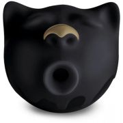 Вакуумний стимулятор клітора у формі кота Gcat Gvibe, силіконовий, чорний