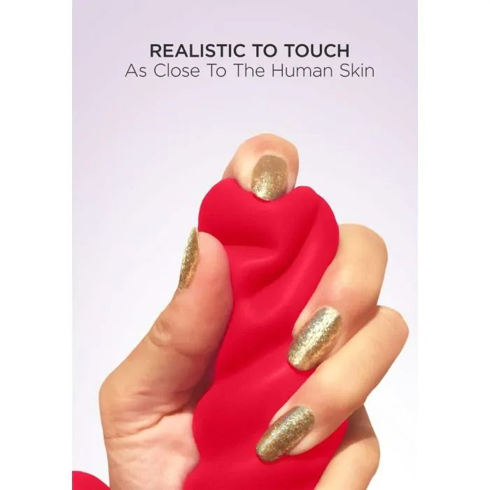 Вібратор кролик рельєфний Gcandy MINI - Кораловий вид 7